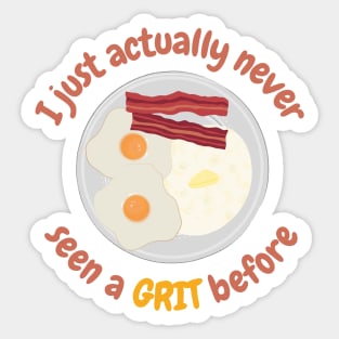 My Cousin Vinny Grits Funny Movie Quote Sticker